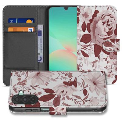 Samsung Galaxy A26 Watercolor Flowers | Book Case |