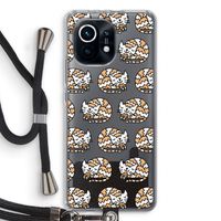 Slapende poes: Xiaomi Mi 11 Transparant Hoesje met koord