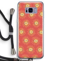 Zon: Samsung Galaxy S8 Transparant Hoesje met koord Zon: Samsung Galaxy S8 Transparant Hoesje met koord