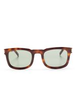 Saint Laurent Eyewear lunettes de soleil SL 581 à monture carrée - Marron