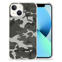 iPhone 13 Doorzichtige Silicone Hoesje Army Light - thumbnail