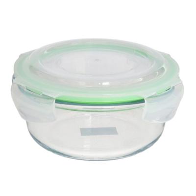 Gerimport Bewaarbakje/vershoudbakje - 1750 ml - ovenbestendig glas - rond met deksel