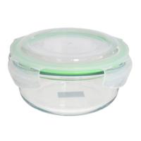 Gerimport Bewaarbakje/vershoudbakje - 1750 ml - ovenbestendig glas - rond met deksel