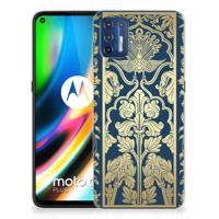 Motorola Moto G9 Plus | TPU Case | Beige Flowers