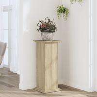 VidaXL Plantenstandaard 33x33x80 cm bewerkt hout sonoma eikenkleurig
