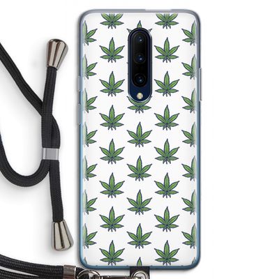 Weed: OnePlus 7 Pro Transparant Hoesje met koord