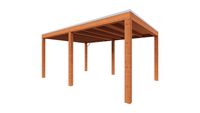 Trendhout Overkapping Palermo 490x370 cm- Plat dak- Hout- Trendhout