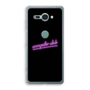 Vice Black: Sony Xperia XZ2 Compact Transparant Hoesje
