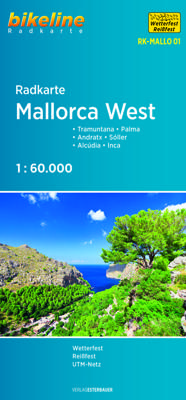 Fietskaart MALLO01 Bikeline Radkarte Mallorca West | Esterbauer