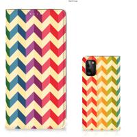 Samsung Galaxy A41 | Hoesje met Magneet | Zigzag Multi Color