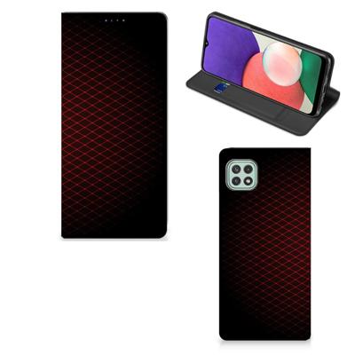 Samsung Galaxy A22 5G | Hoesje met Magneet | Geruit Rood