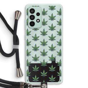 Weed: Samsung Galaxy A52s 5G Transparant Hoesje met koord