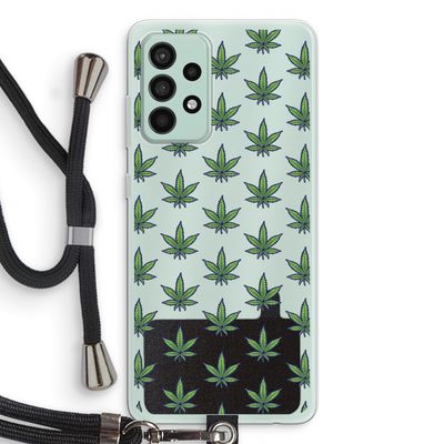 Weed: Samsung Galaxy A52s 5G Transparant Hoesje met koord