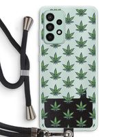 Weed: Samsung Galaxy A52s 5G Transparant Hoesje met koord Weed: Samsung Galaxy A52s 5G Transparant Hoesje met koord