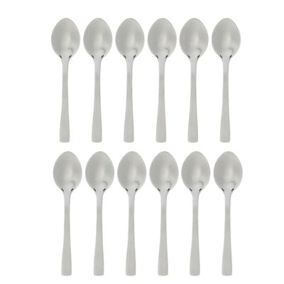 Koffielepels/theelepels - 12 stuks - RVS - 9,5 cm