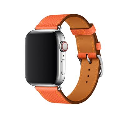 Voor Apple Watch 3/2/1 generatie 42mm universele lederen cross band (oranje)