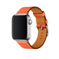 Voor Apple Watch 3/2/1 generatie 42mm universele lederen cross band (oranje)