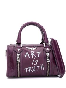 Zadig&Voltaire sac cabas Sunny XS #2 en cuir - Violet