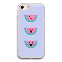 Smiley watermeloen: iPhone 7 Transparant Hoesje