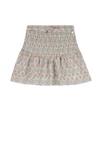 NoNo zomer rok meisjes - mint - AOP, smock - Nami