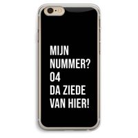 Da ziede van hier - Zwart: iPhone 6 Plus / 6S Plus Transparant Hoesje