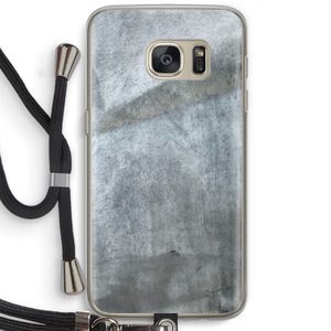 Grey Stone: Samsung Galaxy S7 Transparant Hoesje met koord