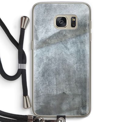 Grey Stone: Samsung Galaxy S7 Transparant Hoesje met koord