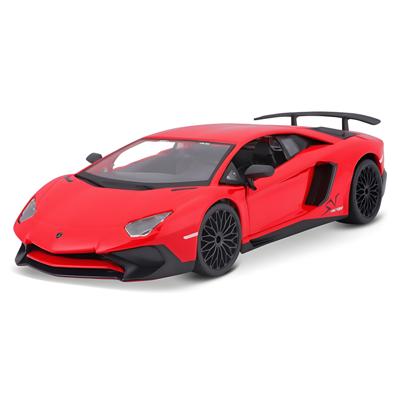 BBURAGO Modelauto - Lamborghini Aventador - rood - 22 x 11 x 7 cm - speelgoedauto BBURAGO Modelauto - Lamborghini Aventador - rood - 22 x 11 x 7 cm - speelgoedauto