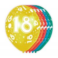 18 Jaar Verjaardag Ballonnen (5st) - thumbnail