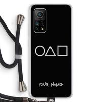 Squid Game: Xiaomi Mi 10T 5G Transparant Hoesje met koord