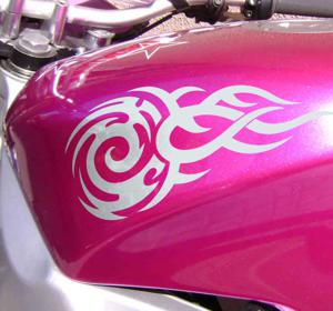 Motor stickers Tribale vlam