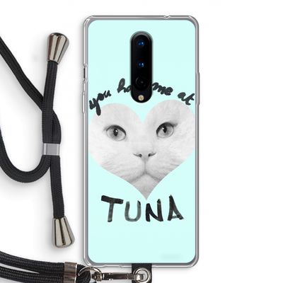 You had me at tuna: OnePlus 8 Transparant Hoesje met koord