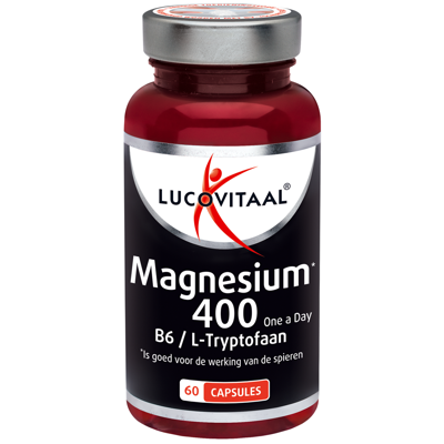 Lucovitaal Voedingssupplementen Magnesium 400 B6/L-Tryptofaan 60Capsules Lucovitaal Voedingssupplementen Magnesium 400 B6/L-Tryptofaan 60Capsules