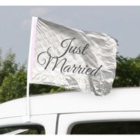 Just Married Bruiloft Autovlag