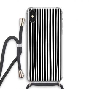 Stripes: iPhone XS Transparant Hoesje met koord