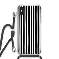 Stripes: iPhone XS Transparant Hoesje met koord