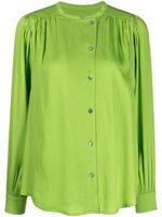 Yves Salomon blouse à fronces - Vert - thumbnail