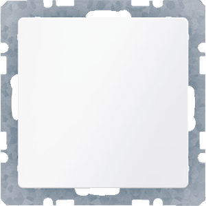 Berker Q.1 blindplaat met draagframe polarwit