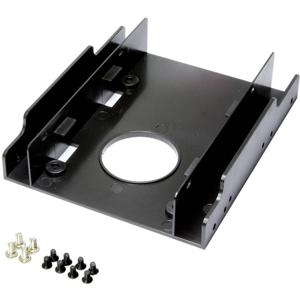 LogiLink AD0010 drive bay panel 2x 3,5" Bezelplaat Zwart