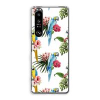 Kleurrijke papegaaien: Sony Xperia 1 III Transparant Hoesje