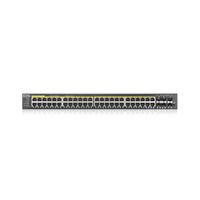 Zyxel GS2220-50HP-EU0101F netwerk-switch Managed L2 Gigabit Ethernet (10/100/1000) Power over Ethernet (PoE) Zwart - thumbnail