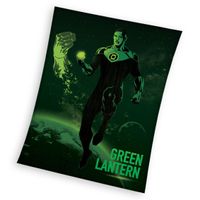 Fleece plaid Green Latern 150 x 200 cm Zwart/ groen - thumbnail