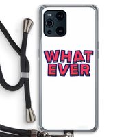 Whatever: Oppo Find X3 Pro Transparant Hoesje met koord