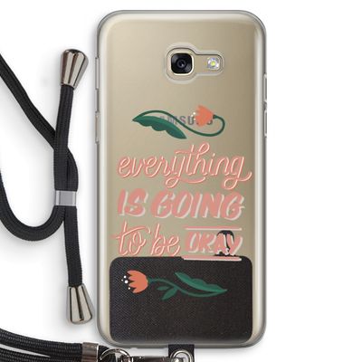 Optimistic flower girl: Samsung Galaxy A5 (2017) Transparant Hoesje met koord