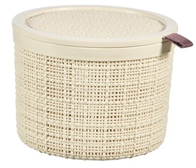 Curver jute mandje rond 2 liter offwhite