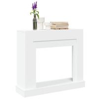 Haardombouw 100x30x87,5 cm bewerkt hout wit