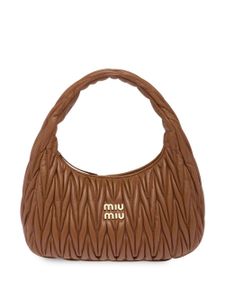 Miu Miu sac porté épaule Wander matelassé - Marron