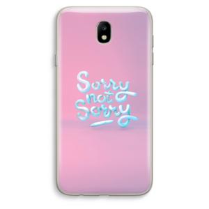 Sorry not sorry: Samsung Galaxy J7 (2017) Transparant Hoesje