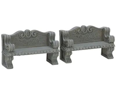 Stone Bench set 2 stuks Lemax General Collection 2024