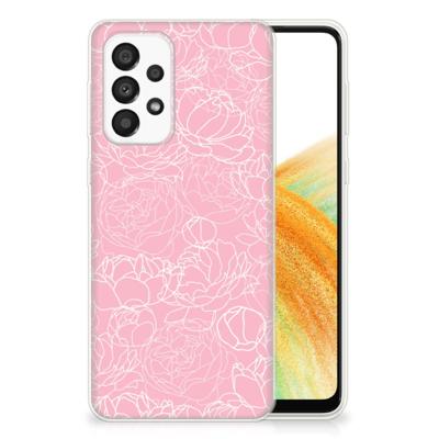 Samsung Galaxy A33 5G | TPU Case | White Flowers